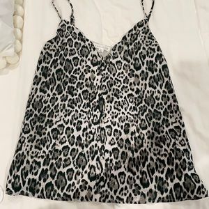Flowy leopard tank top.